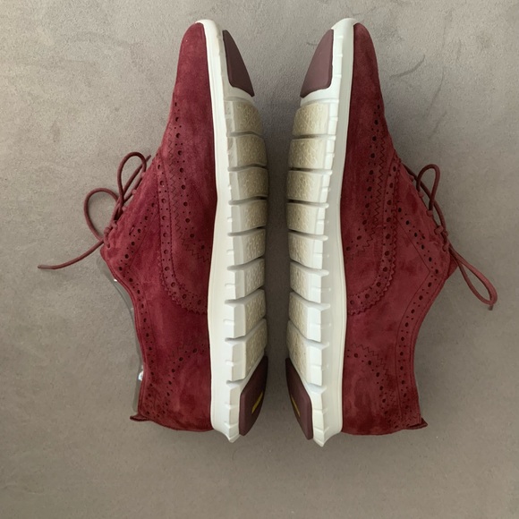 Cole Haan ZeroGrand Burgundy Wingtip Oxfords size 10 - Picture 6 of 15